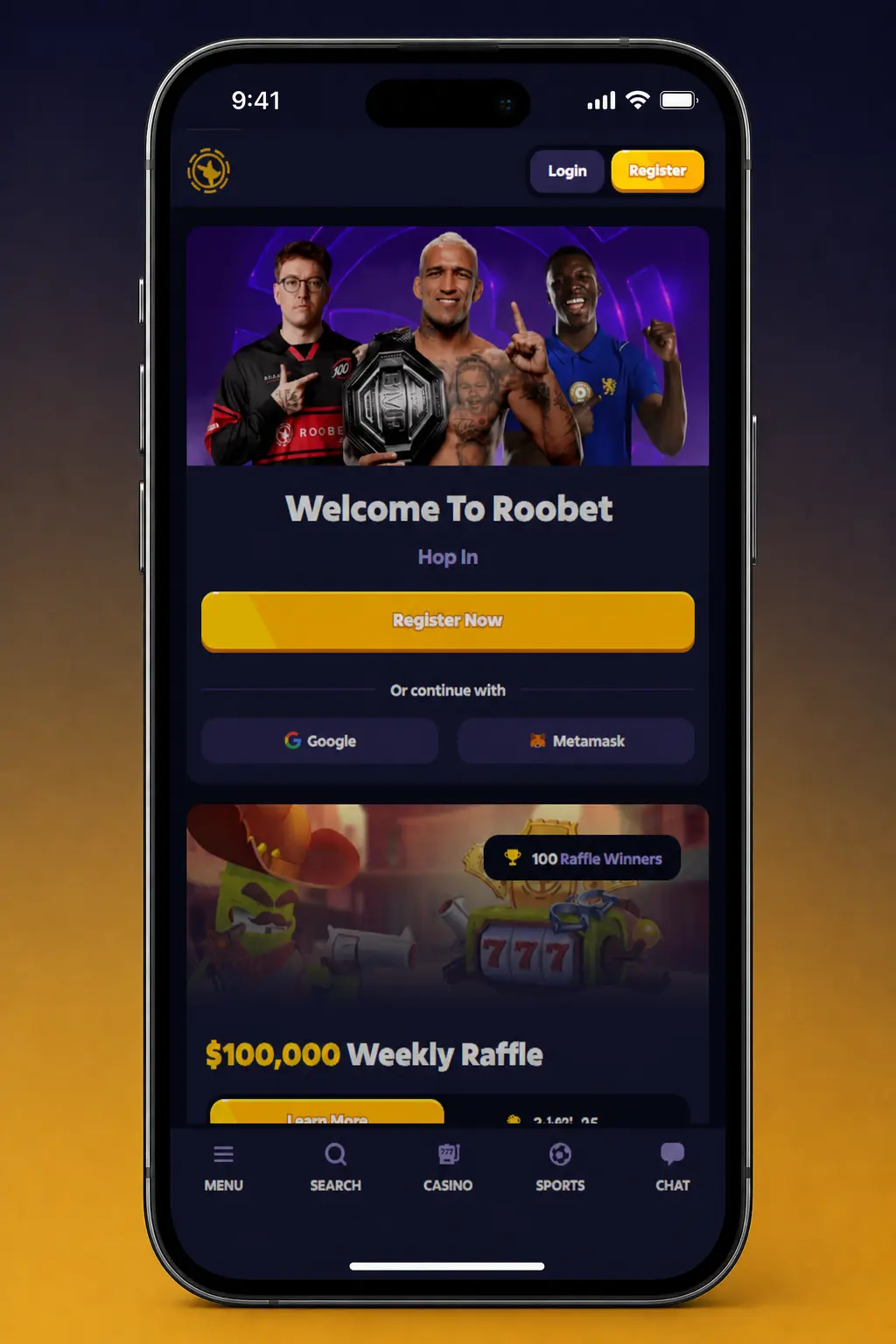 Step-by-step guide showing how to deposit funds on Roobet in India using crypto or cash payment methods.