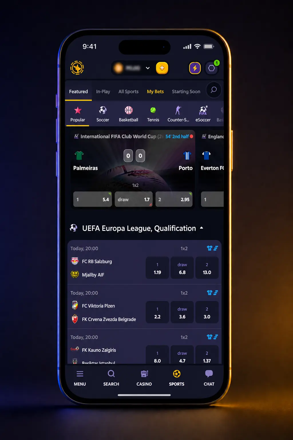 Step-by-step guide showing how to place a sports bet on Roobet using decimal odds and a bet slip