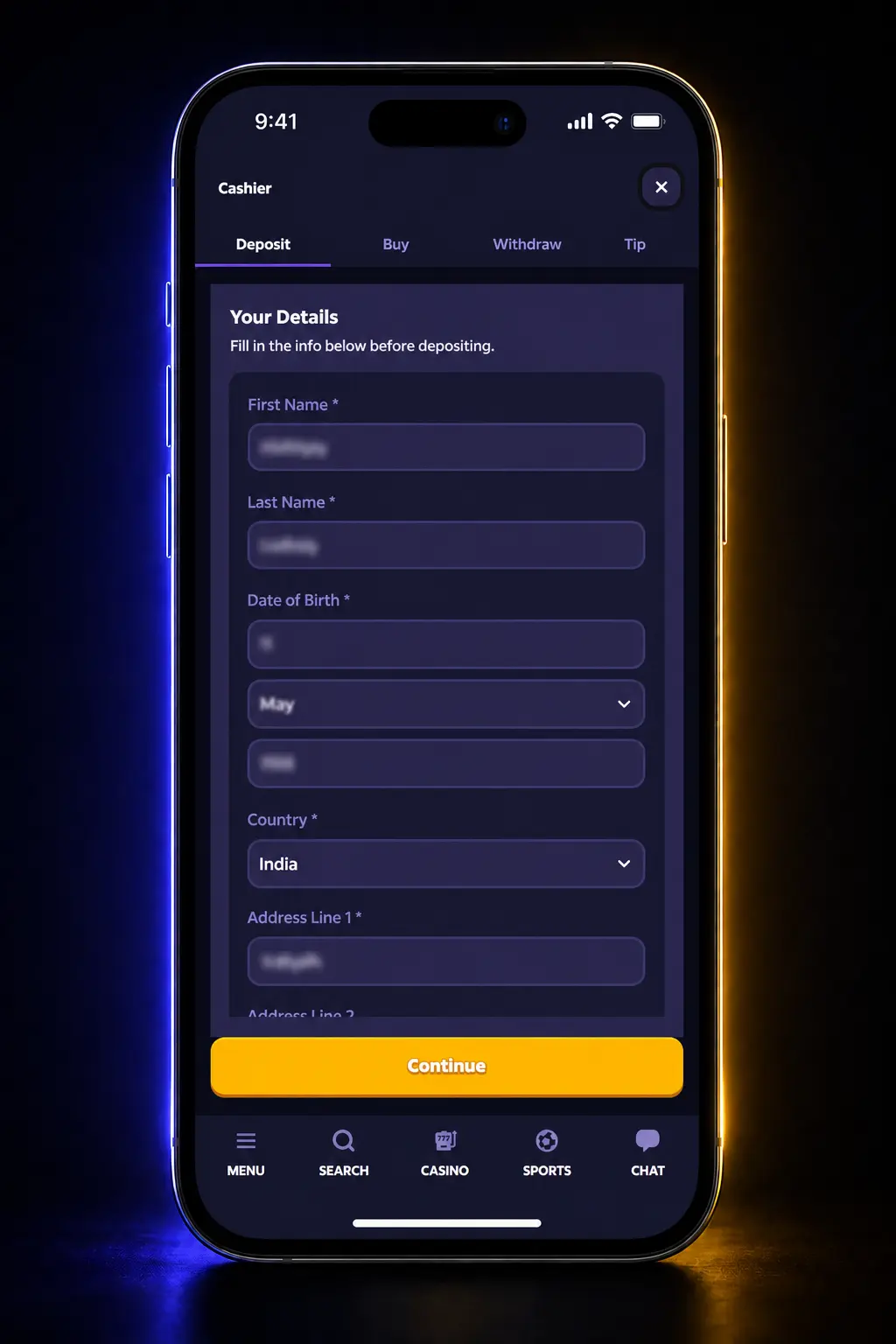 Step-by-step guide to registering, depositing, and playing Chicken Road on Roobet, shown on a mobile screenshot.
