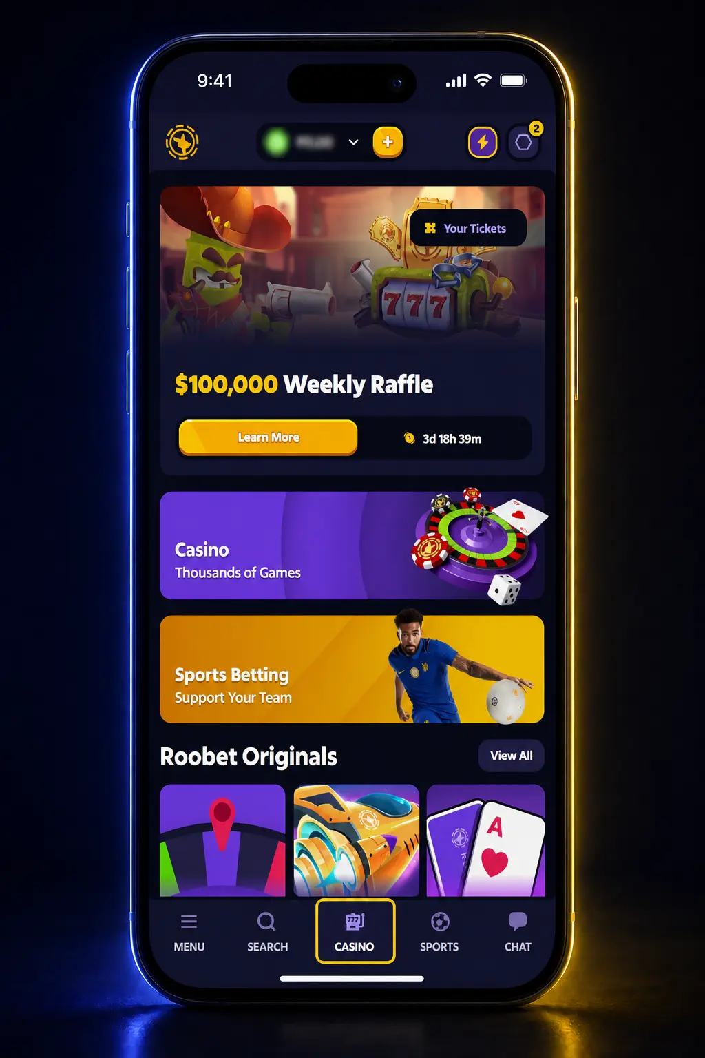 Step-by-step guide showing how to sign up, deposit crypto, and join live casino games on Roobet