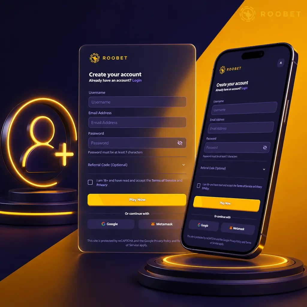 Step-by-step guide to registering at Roobet India, covering account setup, email verification, and Bronze tier Roowards.