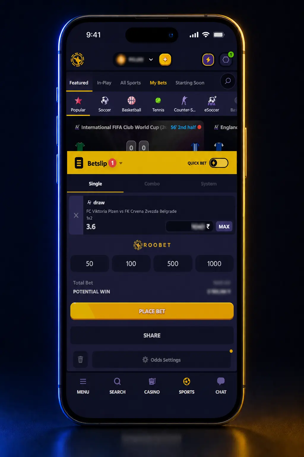 Step-by-step guide to signing up, depositing crypto, and placing a CS2 bet on Roobet in five easy steps.