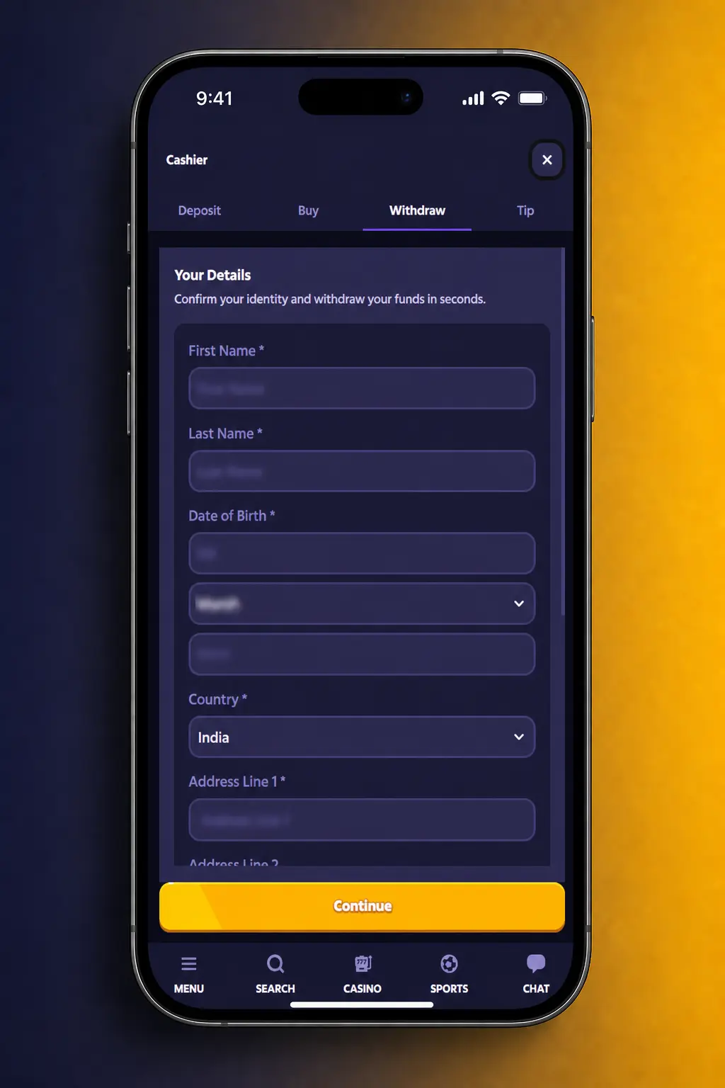 Step-by-step guide showing how to withdraw money from Roobet using crypto options like Bitcoin, Tether, or Ethereum