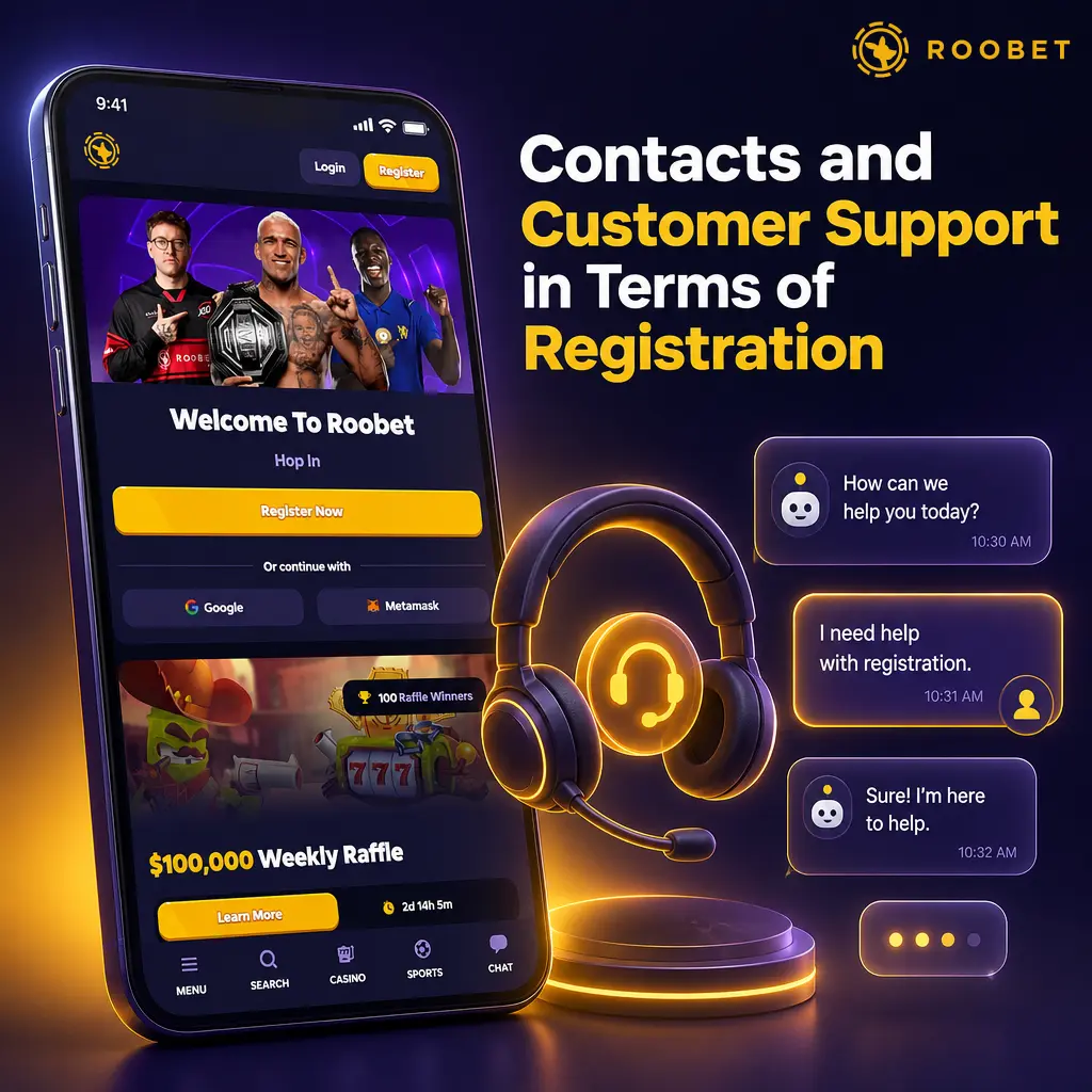 Roobet 24/7 customer support for Indian players: live chat, email, Help Center, and Discord for registration help