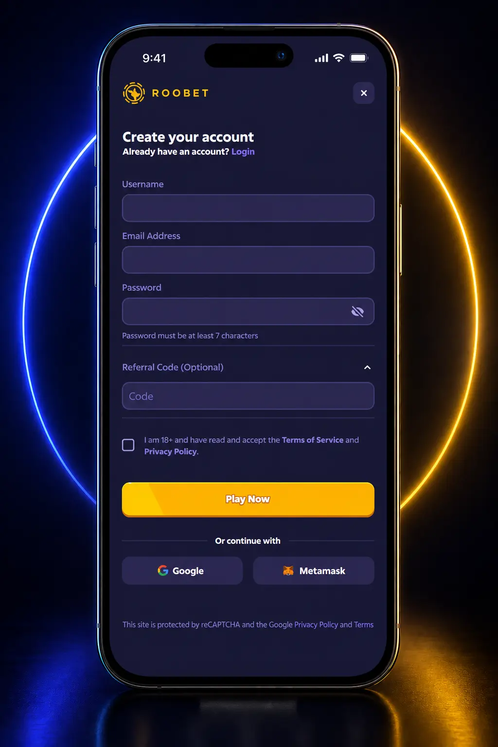 [MOBILE_SCREENSHOT] Step-by-step guide to Roobet football betting: register, deposit, pick a match, choose bet type, and place your stake.