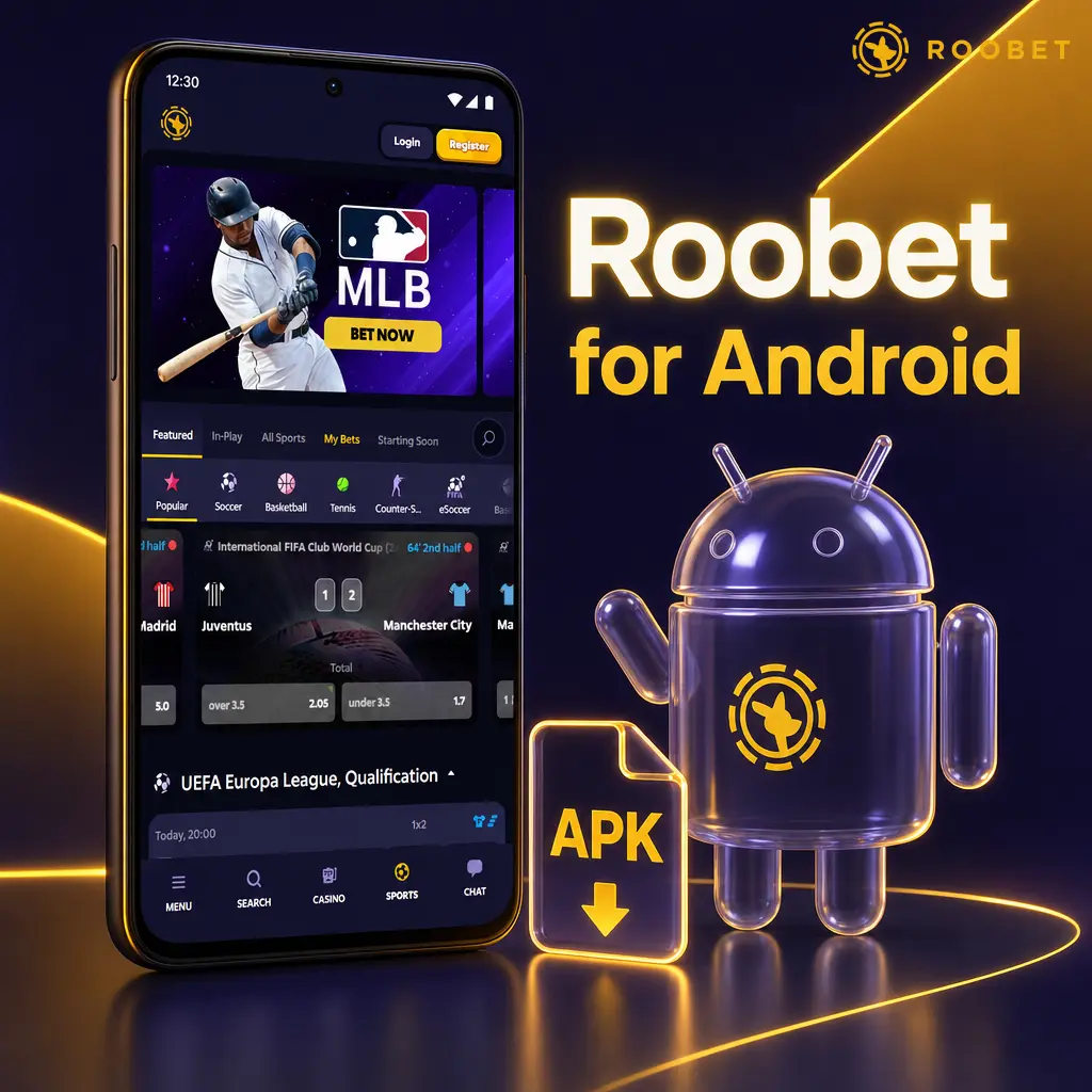 Roobet progressive web app installation steps on Android Chrome browser home screen
