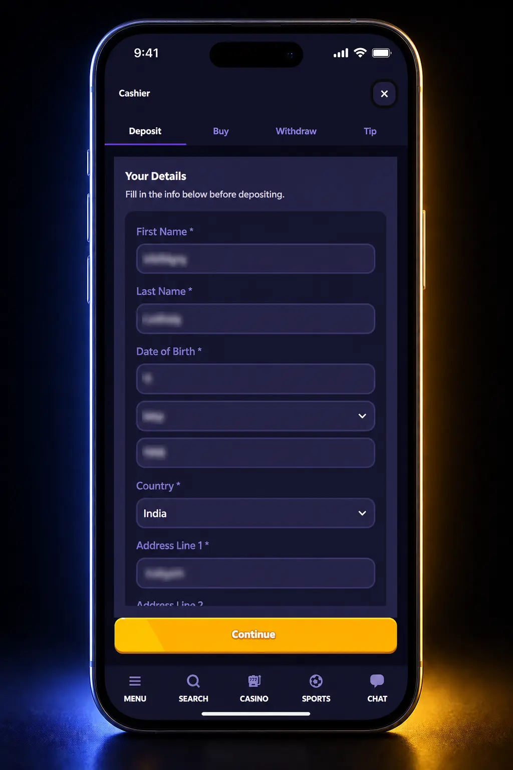 Step-by-step guide showing how to register, deposit, and start playing online blackjack on Roobet.