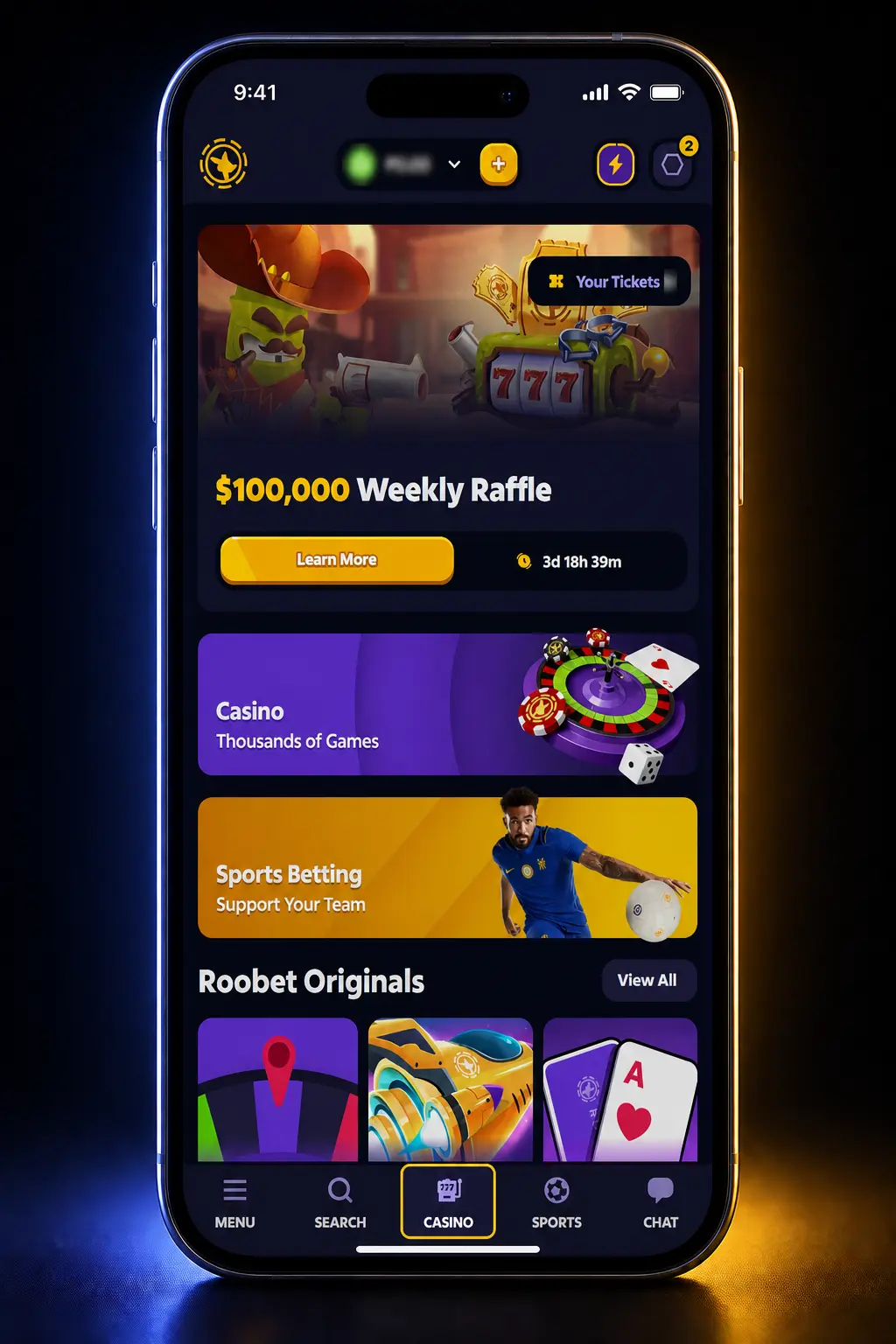 Step-by-step guide to register, deposit, and start playing online blackjack on Roobet app.