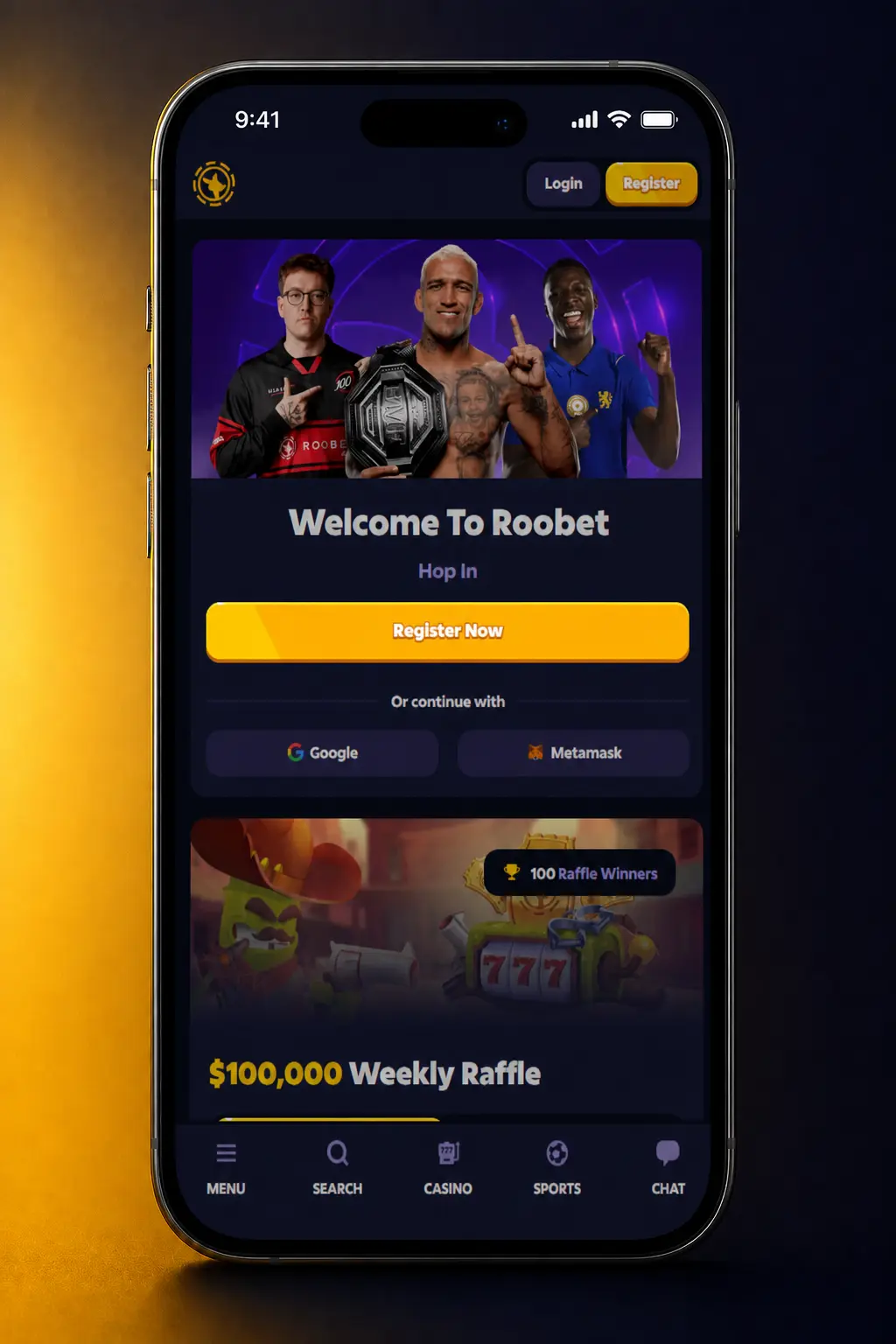 Step-by-step Roobet sign up form showing account registration fields for email, currency, username, and password setup.